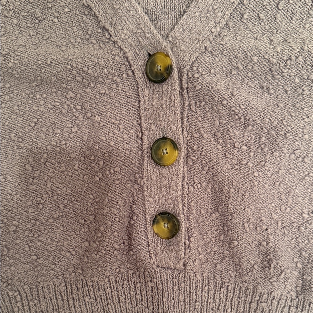 FREE PEOPLE Found My Friend Large Purple Slouchy Oversized Bouclé Hood Cardigan - Picture 3 of 13